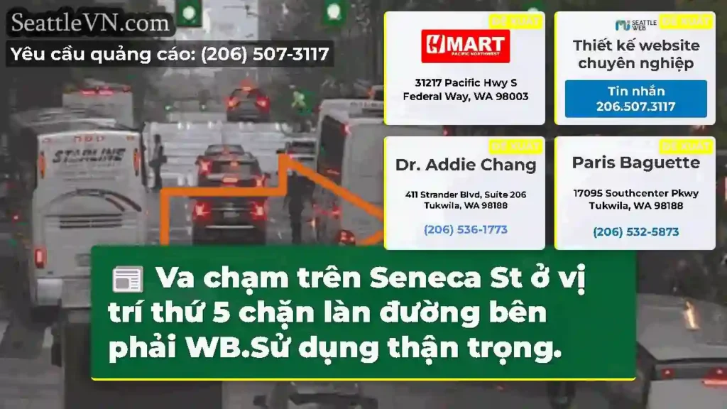 Va chạm trên Seneca St ở vị trí thứ 5 chặn làn