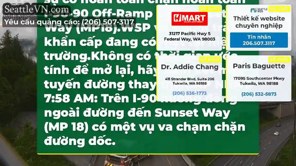 CẬP NHẬT (8:15 sáng): Có một sự cố hoàn toàn chặn