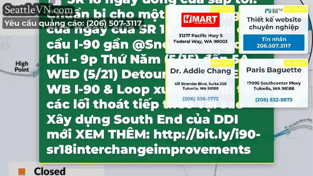 SR 18 ngày đóng cửa sắp tới!