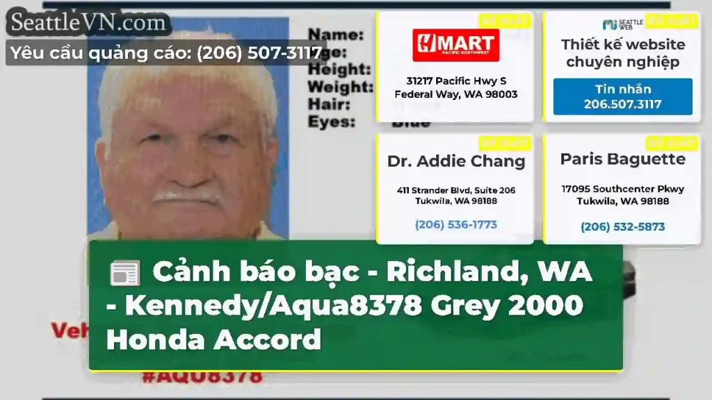 Cảnh báo bạc - Richland, WA - Kennedy/Aqua8378