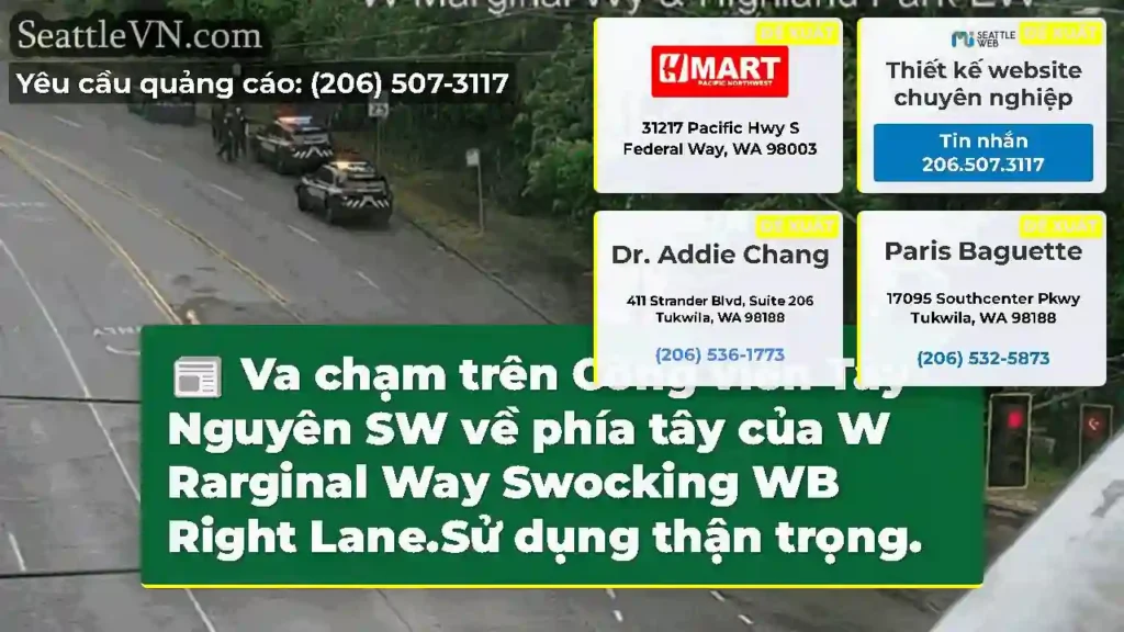 Va chạm trên Công viên Tây Nguyên SW về phía tây