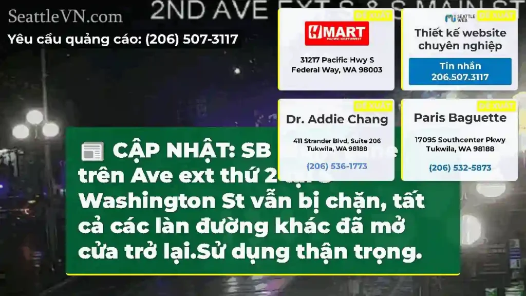 CẬP NHẬT: SB Right Lane trên Ave ext thứ 2 tại S