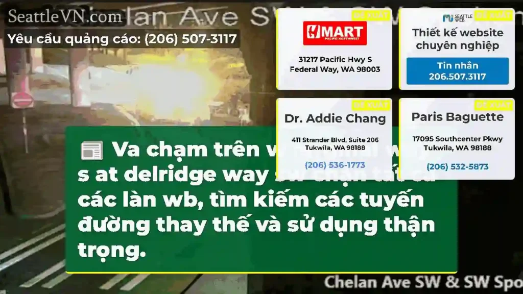 Va chạm trên w rarginal way s at delridge way sw