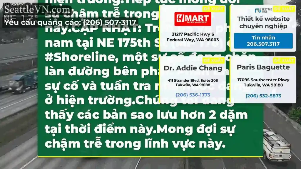 Cập nhật #2: Một làn đường của I-5 ở phía nam tại