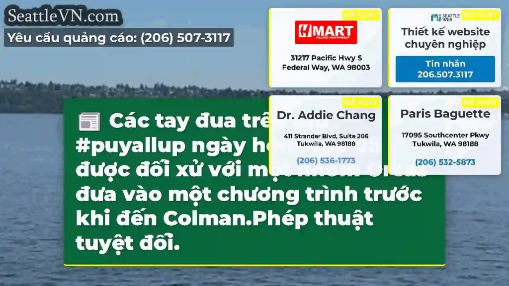 Các tay đua trên tàu #puyallup ngày hôm qua đã