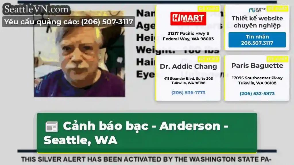 Cảnh báo bạc - Anderson - Seattle, WA
