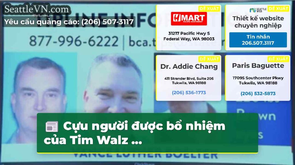 Cựu người được bổ nhiệm của Tim Walz ...