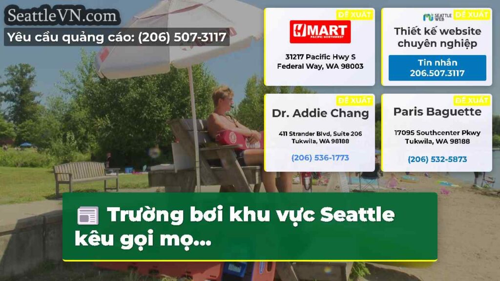 Trường bơi khu vực Seattle kêu gọi mọ...