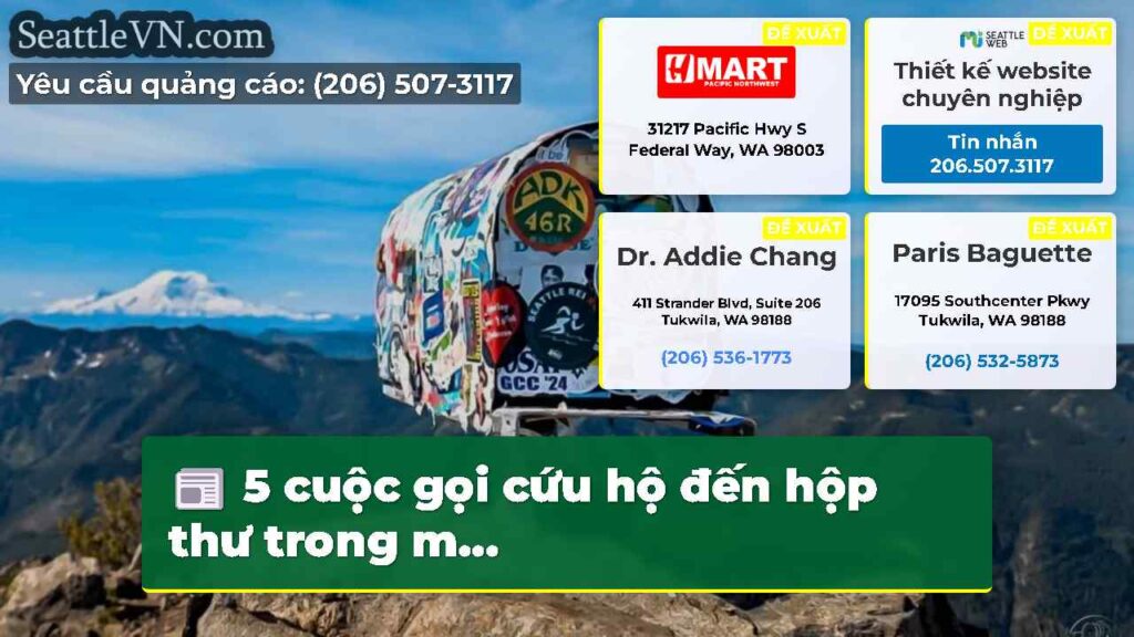 5 cuộc gọi cứu hộ đến hộp thư trong m...