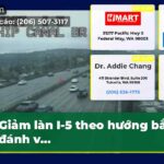 Giảm làn I-5 theo hướng bắc để đánh v…