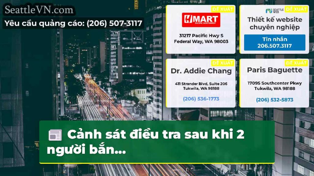 Cảnh sát điều tra sau khi 2 người bắn...