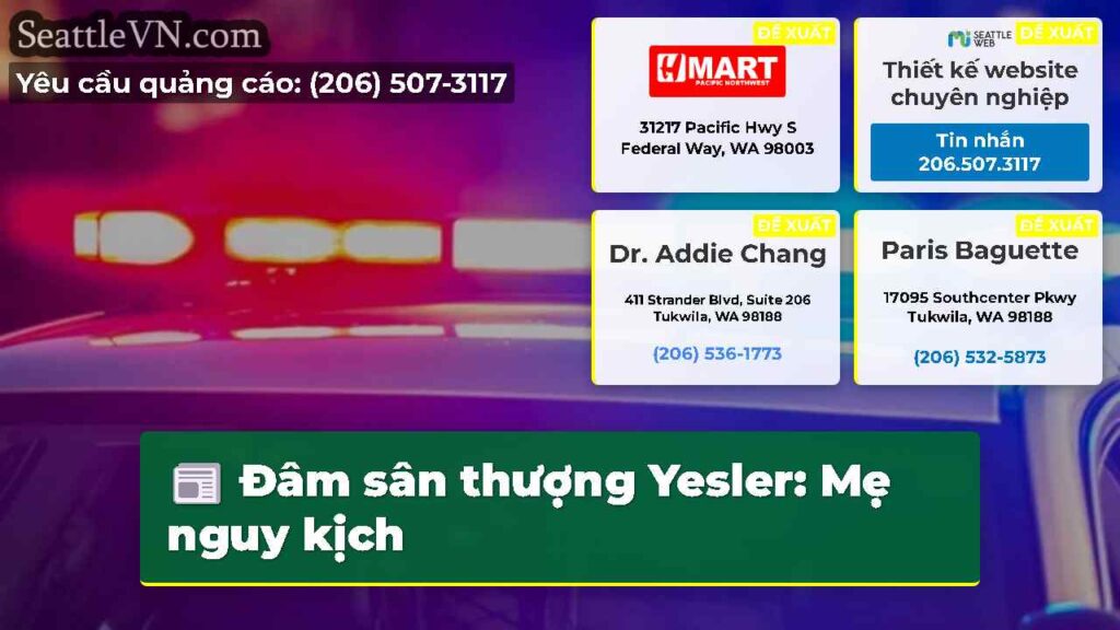 Đâm sân thượng Yesler: Mẹ nguy kịch