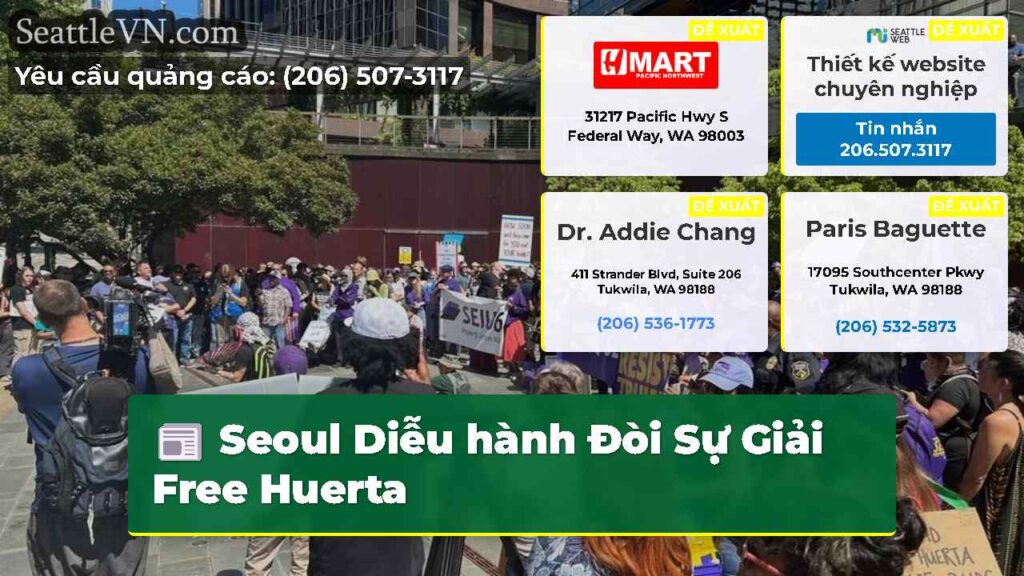 Seoul Diễu hành Đòi Sự Giải Free Huerta