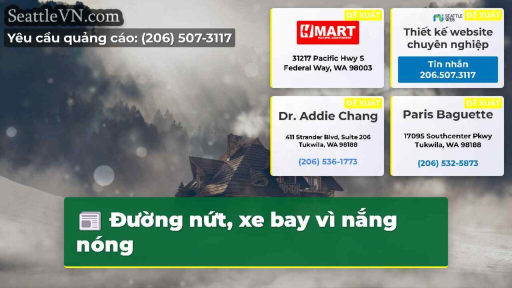 Đường nứt, xe bay vì nắng nóng