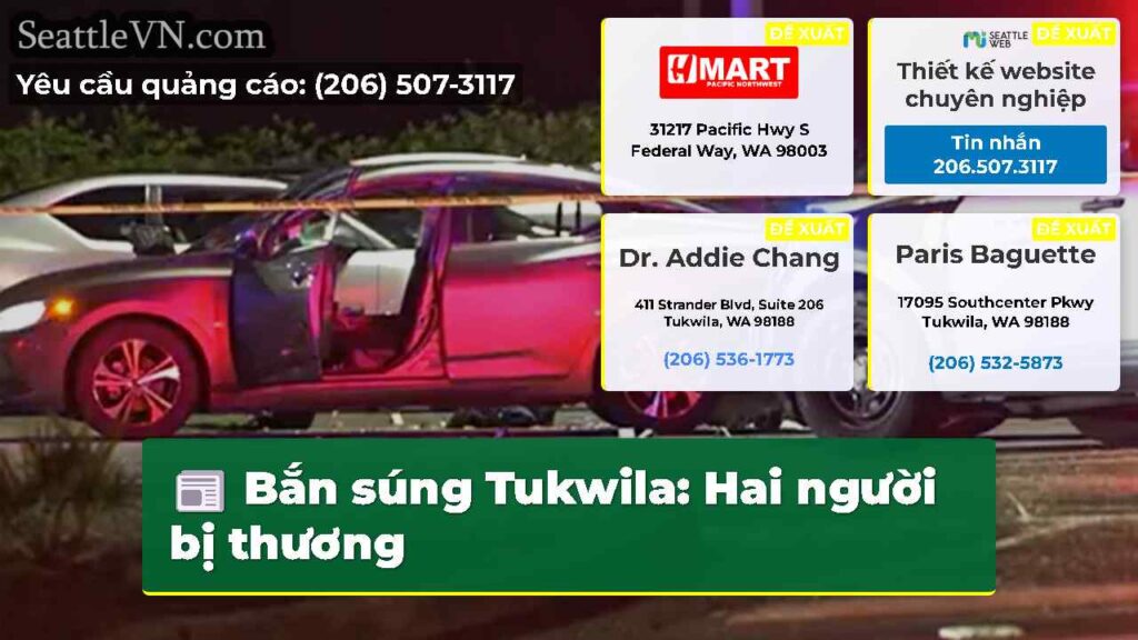 Bắn súng Tukwila: Hai người bị thương
