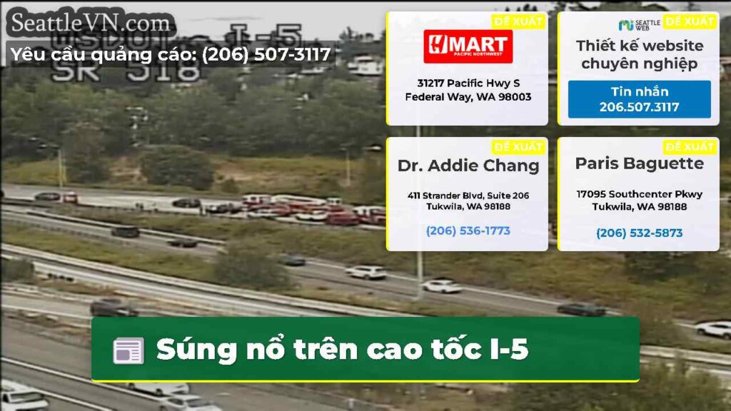Súng nổ trên cao tốc I-5