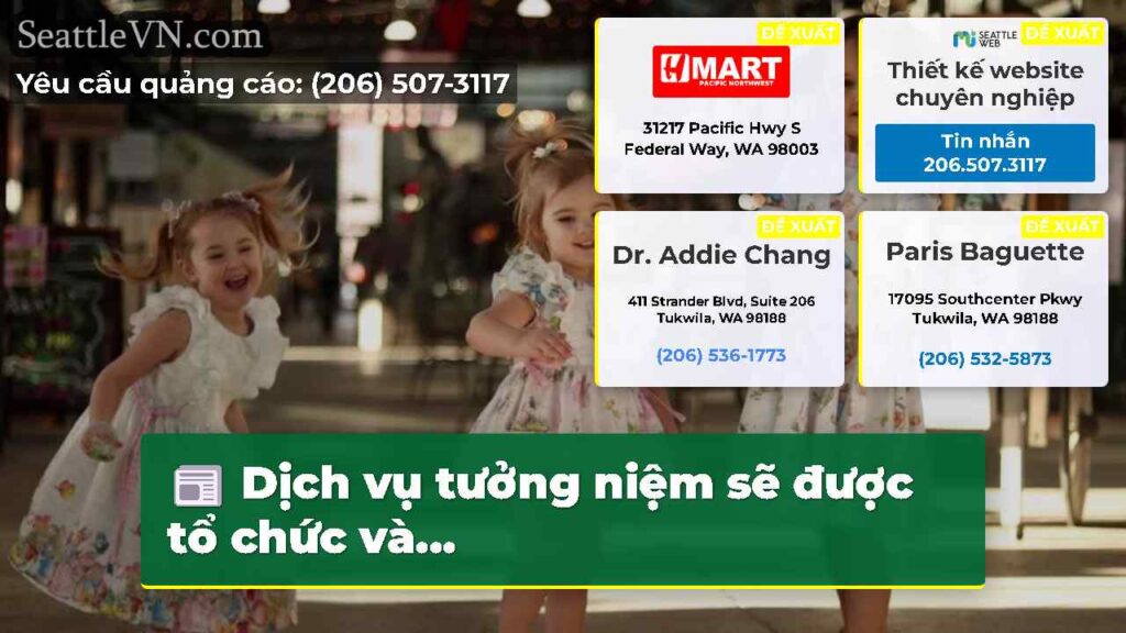Dịch vụ tưởng niệm sẽ được tổ chức và...