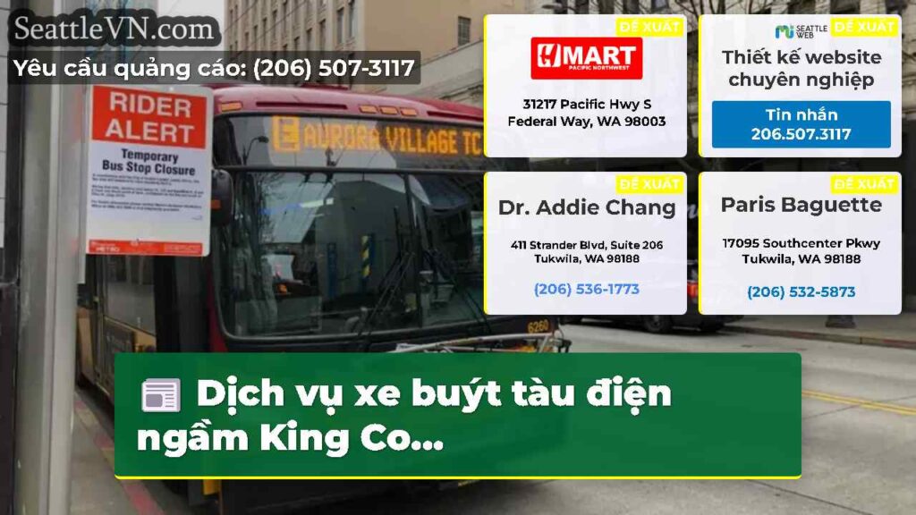Dịch vụ xe buýt tàu điện ngầm King Co...