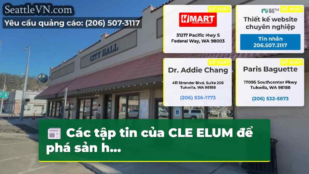 Các tập tin của CLE ELUM để phá sản h...