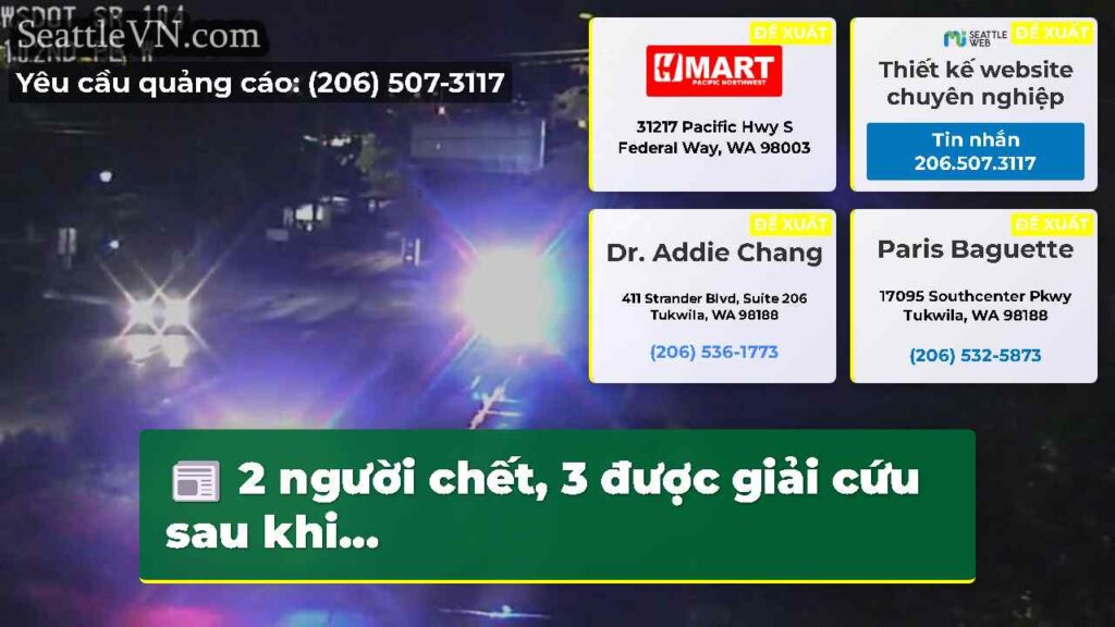 2 người chết, 3 được giải cứu sau khi...