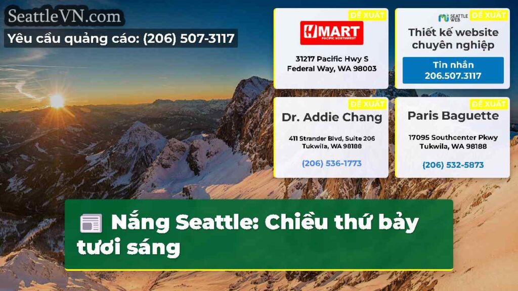 Nắng Seattle: Chiều thứ bảy tươi sáng