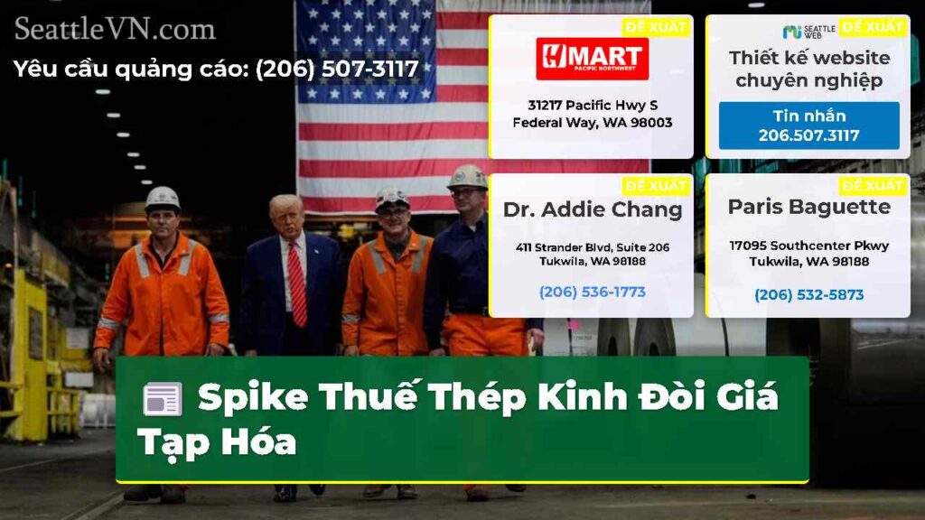 Spike Thuế Thép Kinh Đòi Giá Tạp Hóa