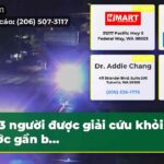 3 người được giải cứu khỏi nước gần b…