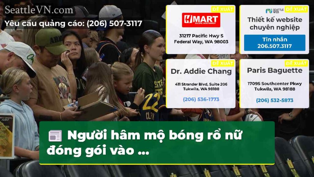 Người hâm mộ bóng rổ nữ đóng gói vào ...