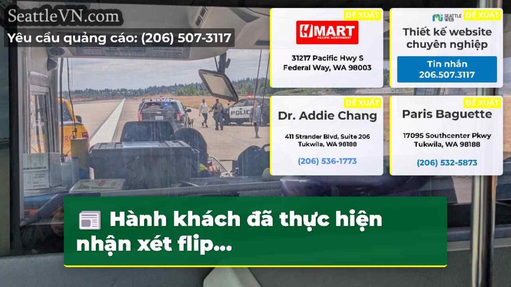 Hành khách đã thực hiện nhận xét flip...
