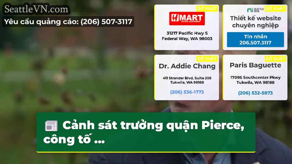 Cảnh sát trưởng quận Pierce, công tố ...