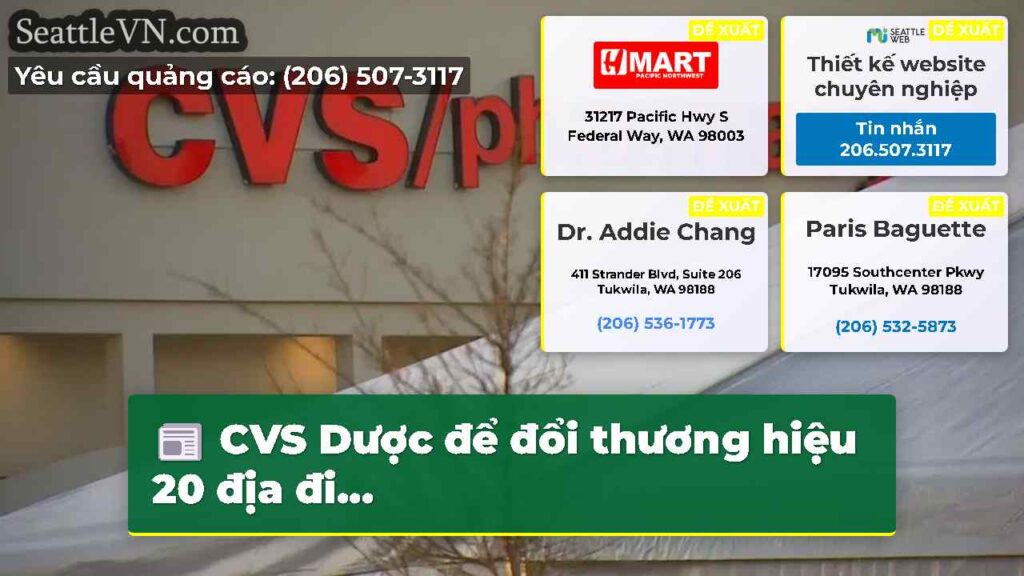 CVS Dược để đổi thương hiệu 20 địa đi...