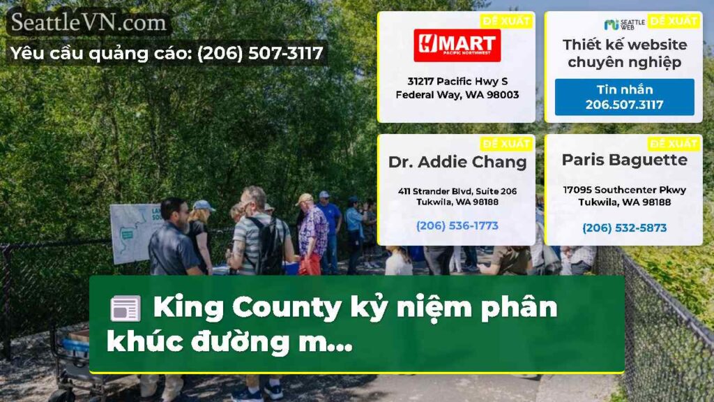 King County kỷ niệm phân khúc đường m...