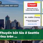 Thuyền bắt lửa ở Seattle Marina trên …