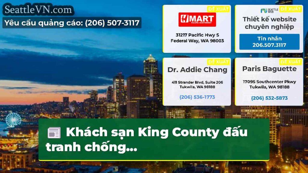 Khách sạn King County đấu tranh chống...