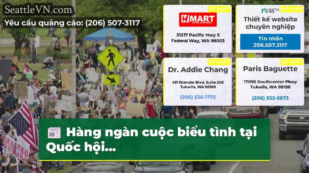 Hàng ngàn cuộc biểu tình tại Quốc hội...