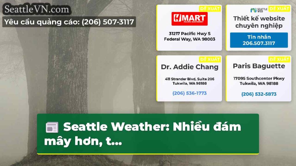 Seattle Weather: Nhiều đám mây hơn, t...