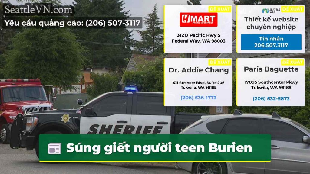 Súng giết người teen Burien
