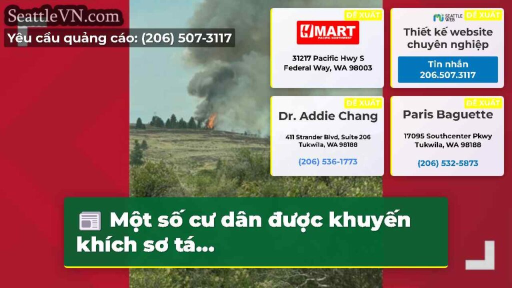 Một số cư dân được khuyến khích sơ tá...