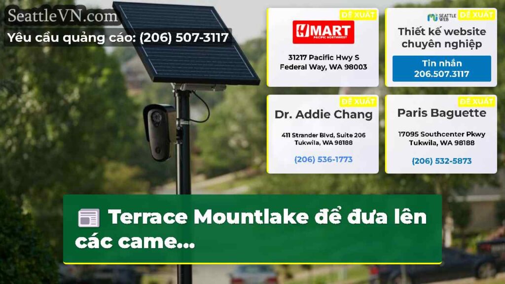 Terrace Mountlake để đưa lên các came...