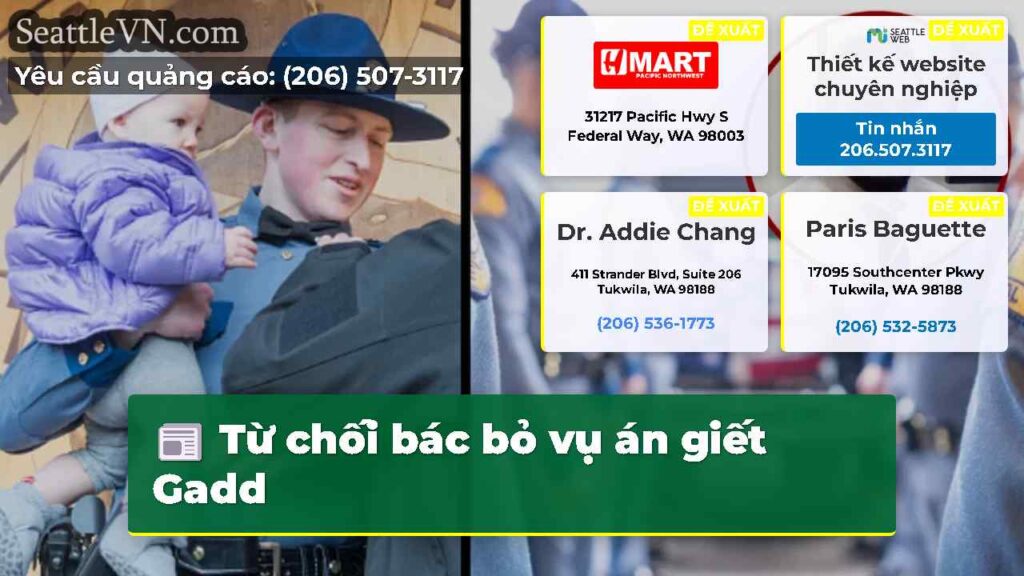 Từ chối bác bỏ vụ án giết Gadd