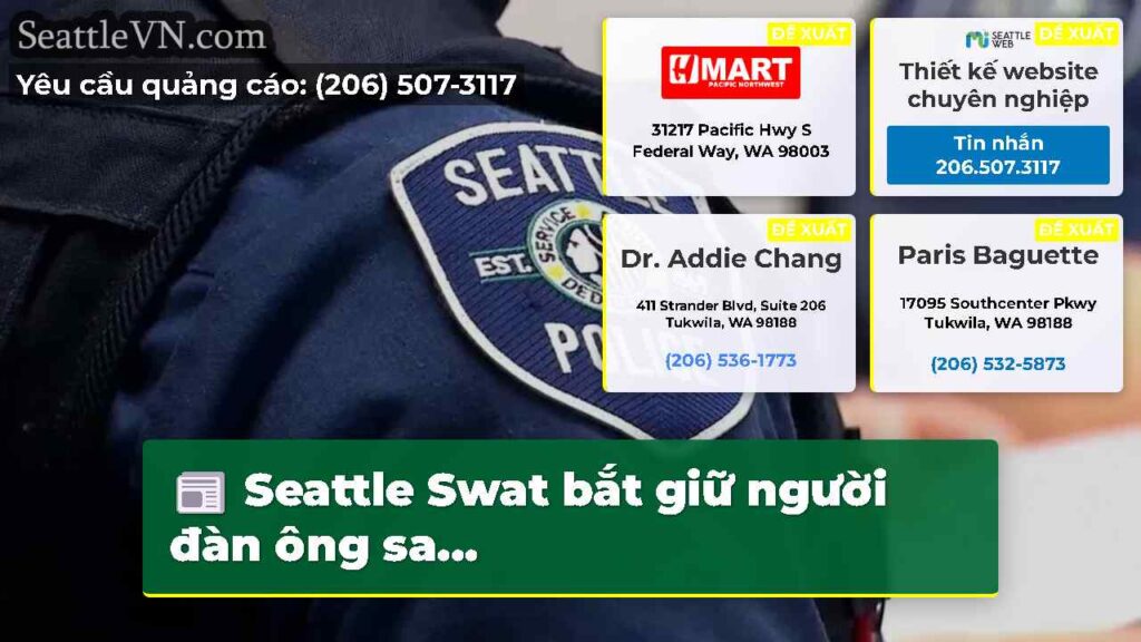 Seattle Swat bắt giữ người đàn ông sa...