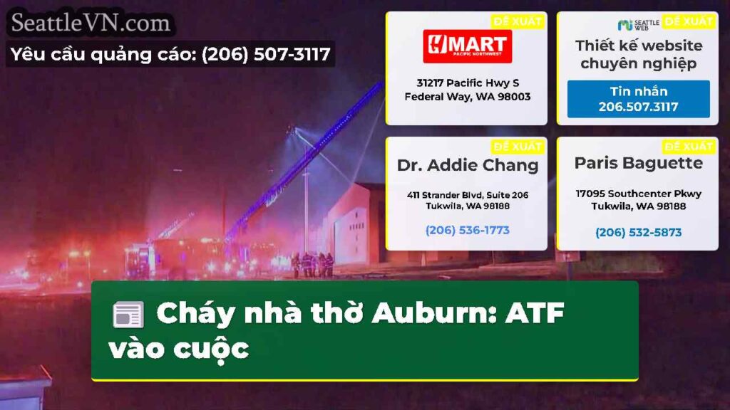 Cháy nhà thờ Auburn: ATF vào cuộc