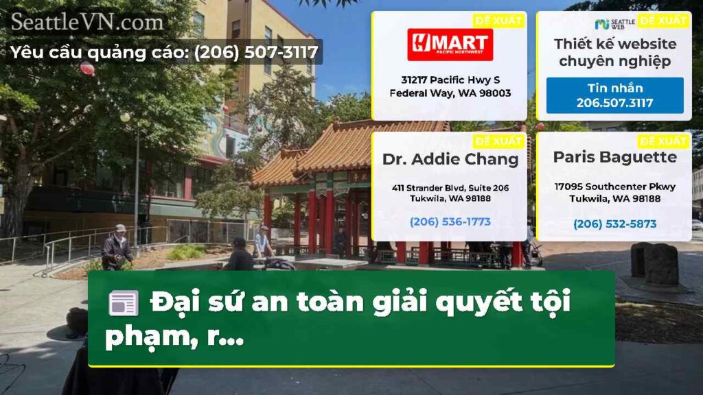 Đại sứ an toàn giải quyết tội phạm, r...