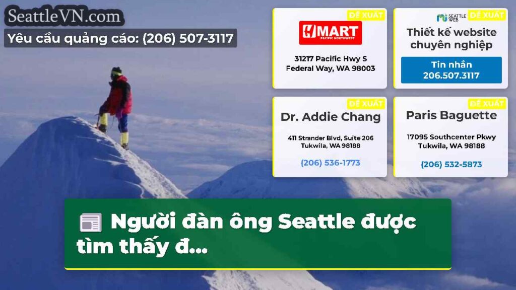 Người đàn ông Seattle được tìm thấy đ...