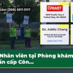 Nhân viên tại Phòng khám Khẩn cấp Côn…