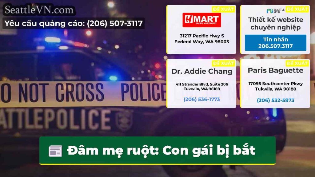 Đâm mẹ ruột: Con gái bị bắt