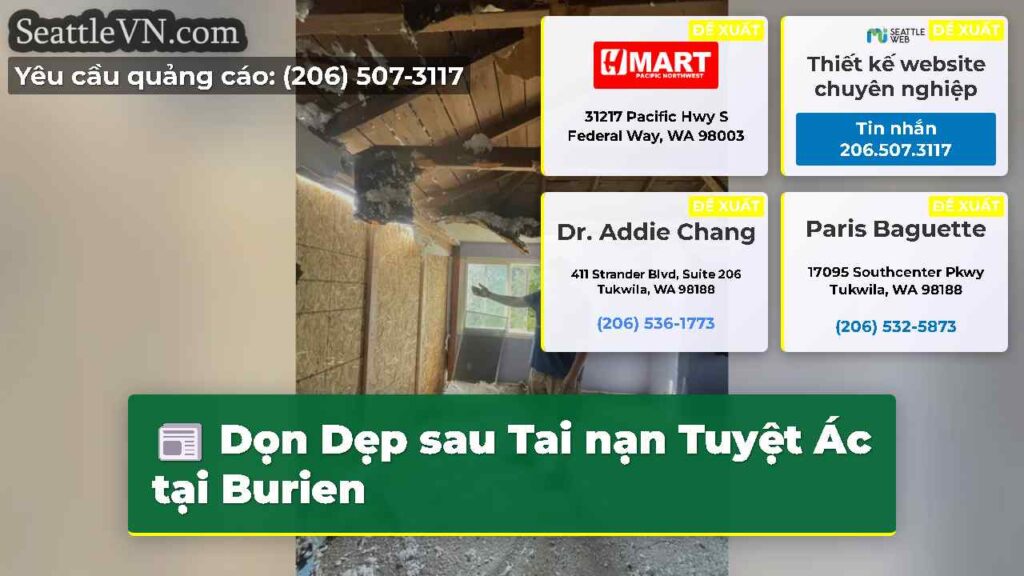 Dọn Dẹp sau Tai nạn Tuyệt Ác tại Burien
