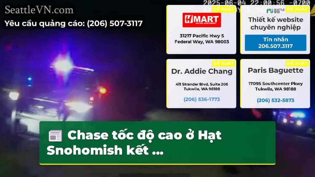 Chase tốc độ cao ở Hạt Snohomish kết ...