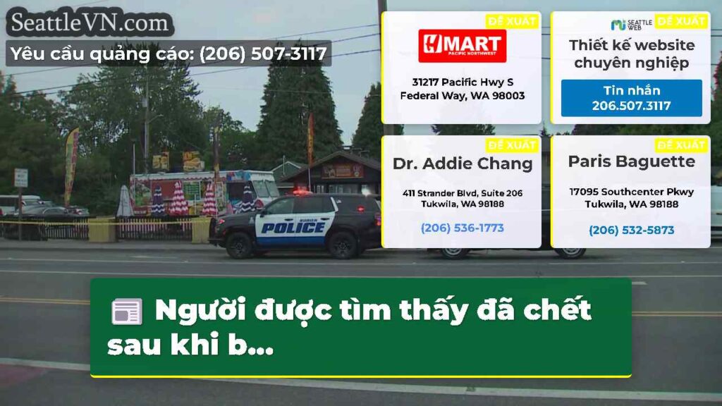 Người được tìm thấy đã chết sau khi b...