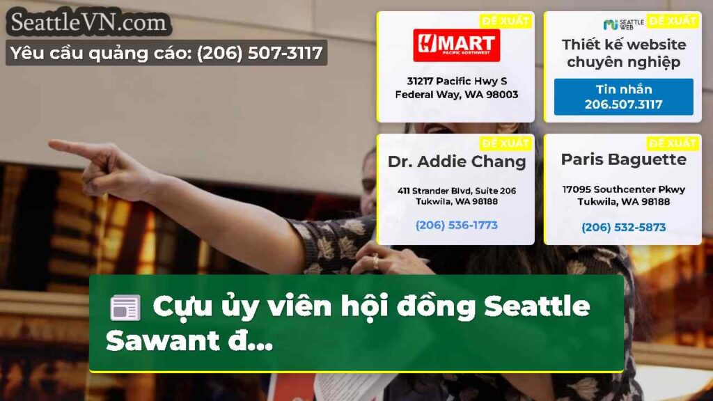 Cựu ủy viên hội đồng Seattle Sawant đ...